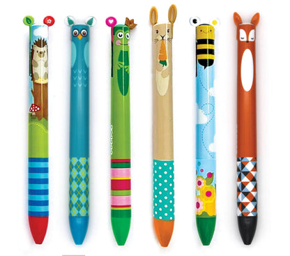 TWICE AS NICE WOODLAND 2 COLOR CLICK PEN