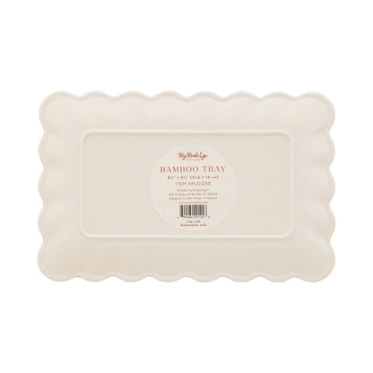 Plaid Bamboo Tray