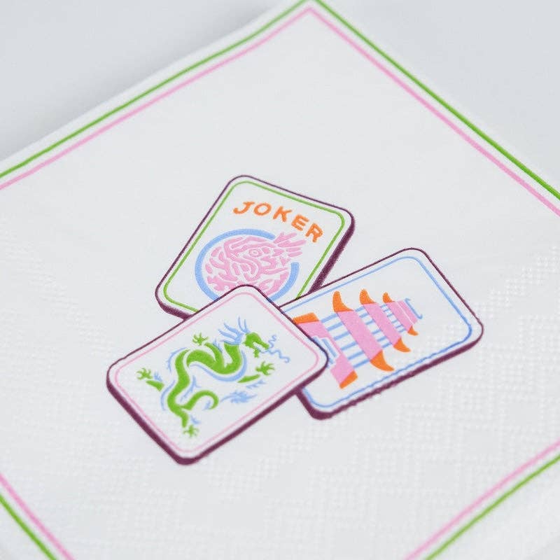 Mahjong Cocktail Napkins 16ct