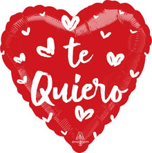 #S04 Satin Te Quiero Fresh Hearts 18in Balloon