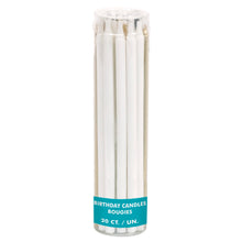 Black Gold & White Assorted 5in Birthday Candles 20ct
