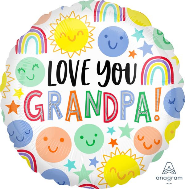 #016 Love You Grandpa 18in Balloon
