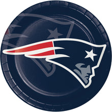 New England Patriots 9in Round Plates 8ct