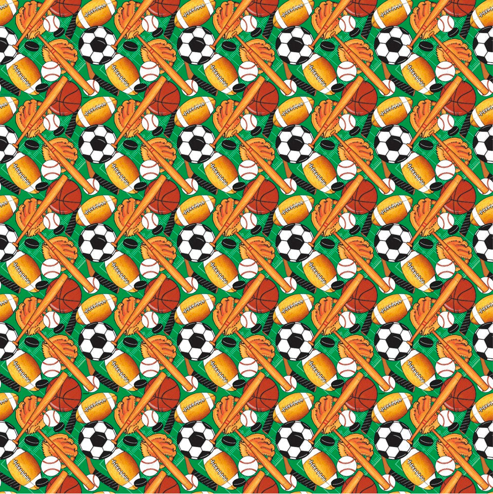 Classic Sports Gift Wrap 30in x 5ft