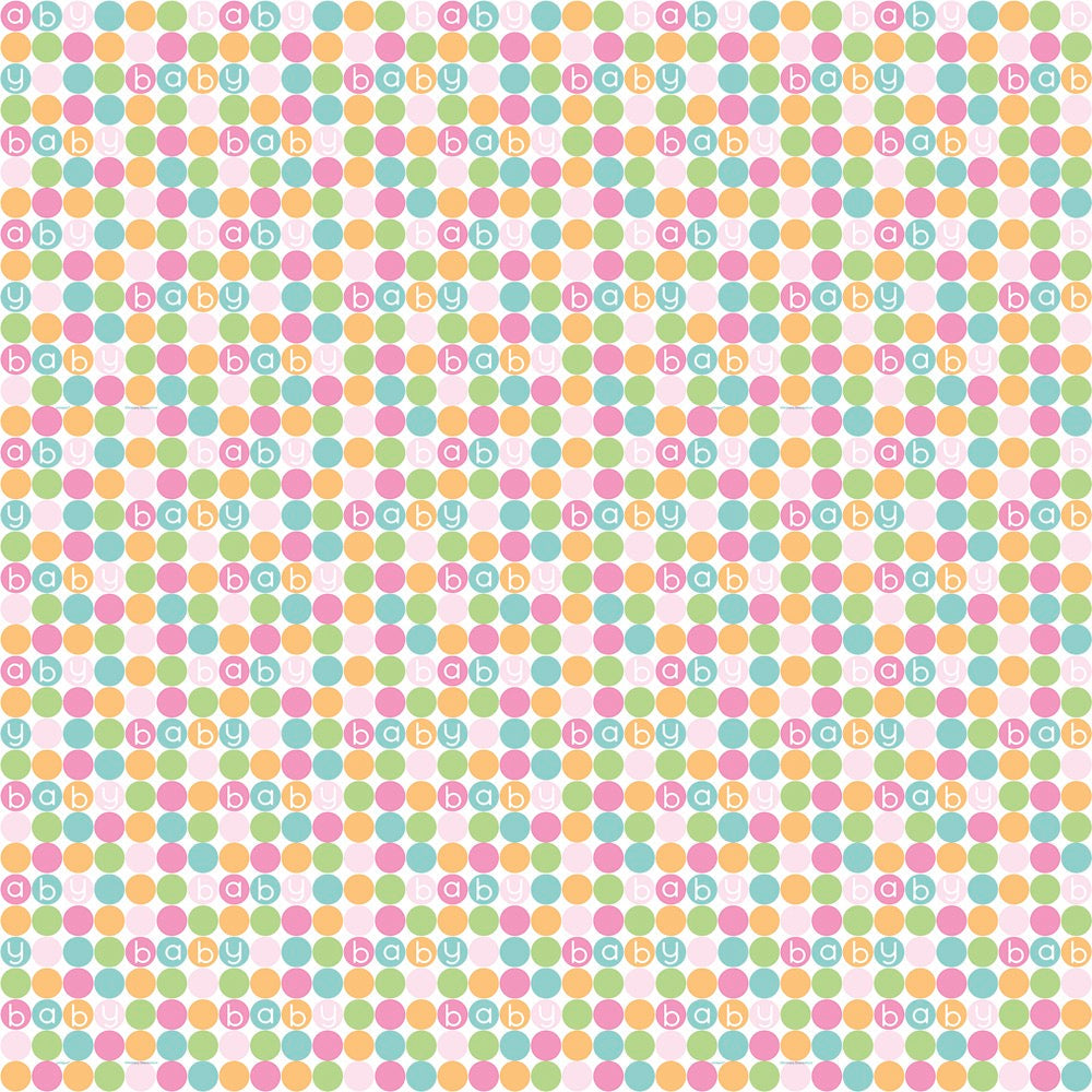Pastel Baby Shower Gift Wrap 30in x 5ft