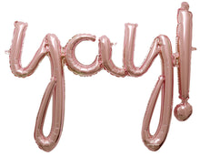 Phrase Yay Rose Gold 35in Balloon