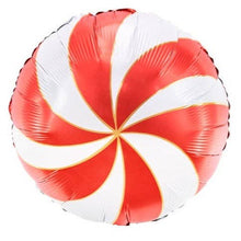 S02 Red Candy Round Foil Balloon 18in