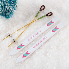 Miniature Snow Skis and Poles