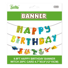 Happy Birthday Dinosaur Banner 9.8ft