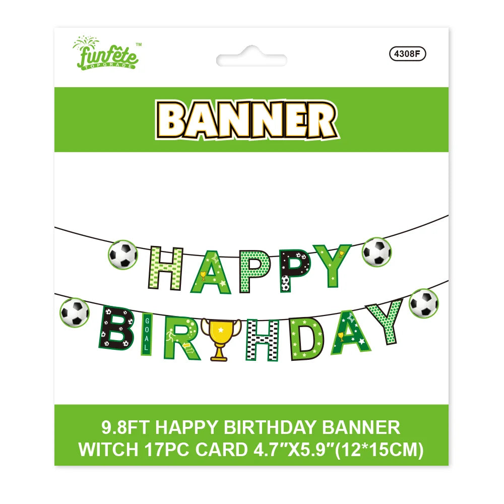 Happy Birthday Soccer Banner 9.8ft