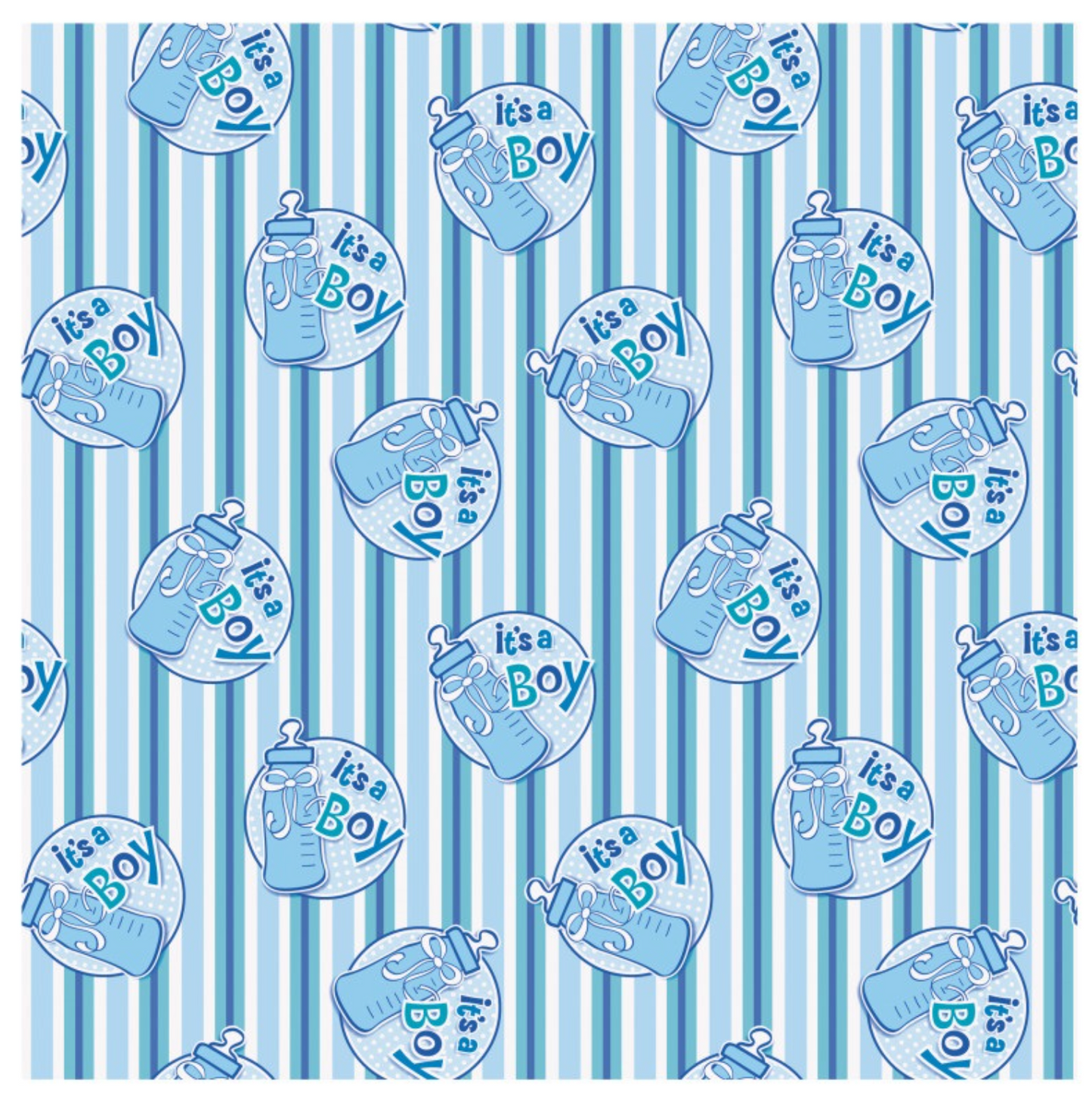 It's a Boy Bottle Gift Wrap 30in x 5ft