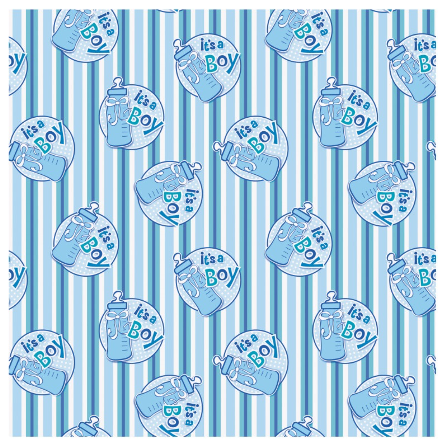 It's a Boy Bottle Gift Wrap 30in x 5ft
