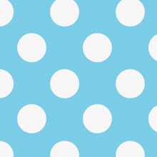 Light Blue Dots Gift Wrap 30in x 5ft