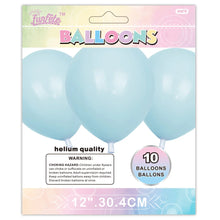 Macaron Tiffany Blue 12in Latex Balloons 10ct
