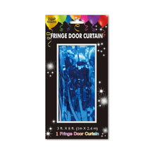 Foil Fringe Curtain 3ft x 8ft - Blue