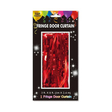 Foil Fringe Curtain 3ft x 8ft - Red
