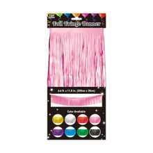 Foil Fringe Banner 6.6ft x 11.8in - Pink
