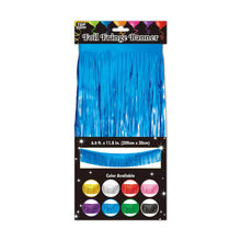 Foil Fringe Banner 6.6ft x 11.8in - Blue