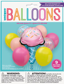 Rainbow Birthday Sweets Foil & Latex Balloon Bouquet Kit
