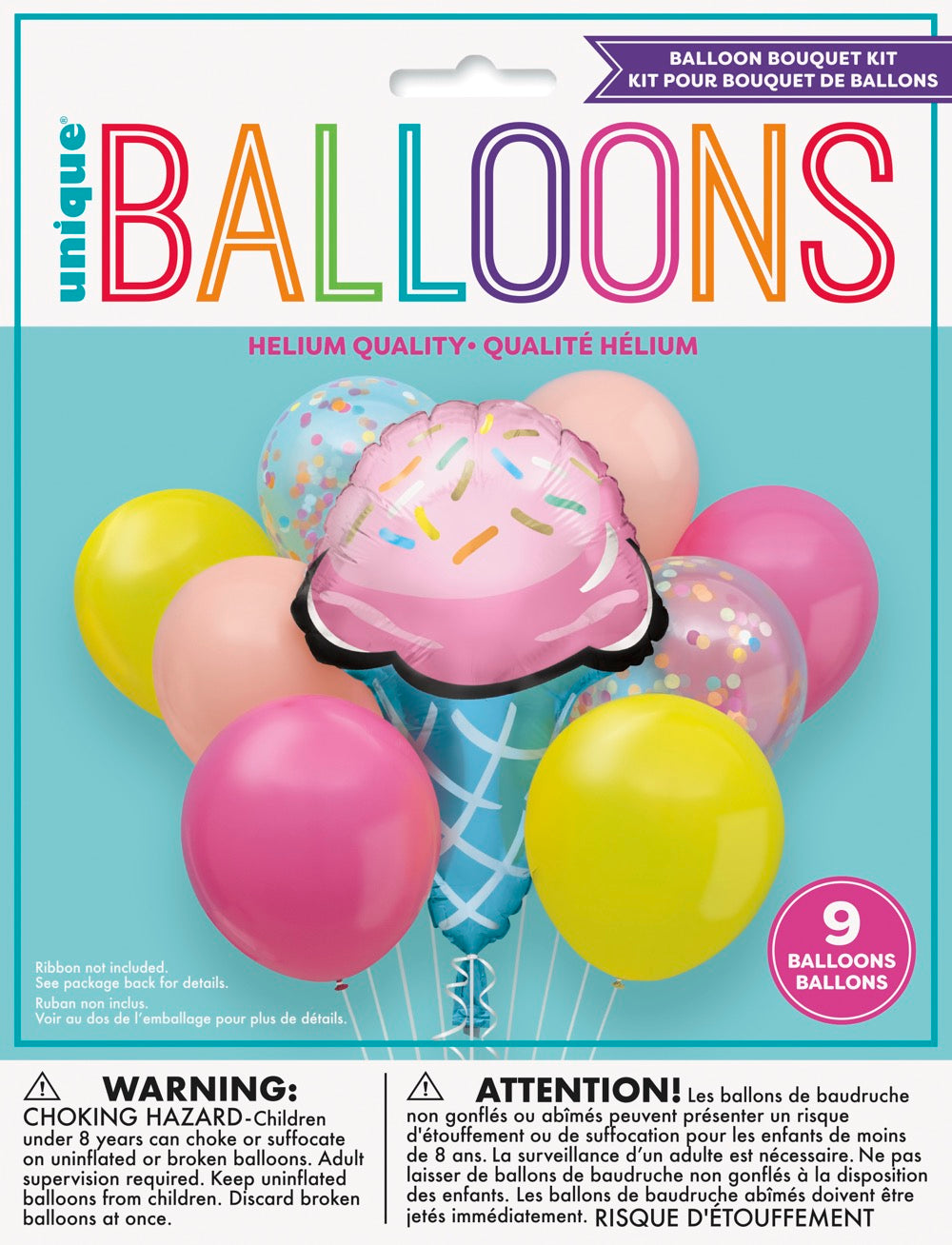 Rainbow Birthday Sweets Foil & Latex Balloon Bouquet Kit