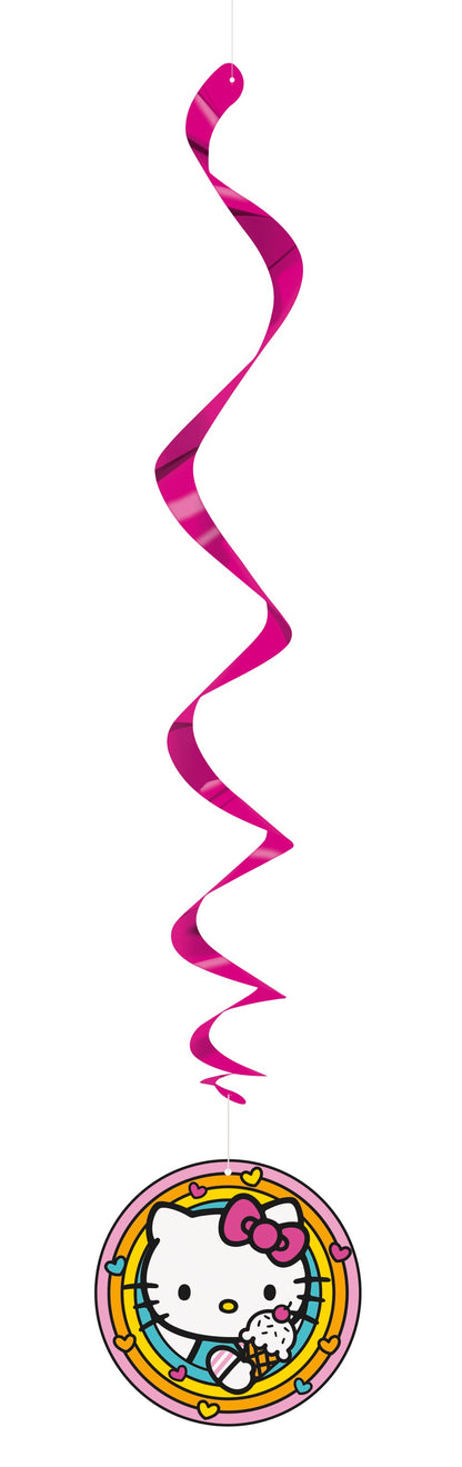 Hello Kitty and Friends 26 Hanging Swirl Decorations 3ct