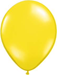 16in Helium Inflated Latex Balloon - Yellow