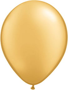 16in Helium Inflated Latex Balloon - Gold