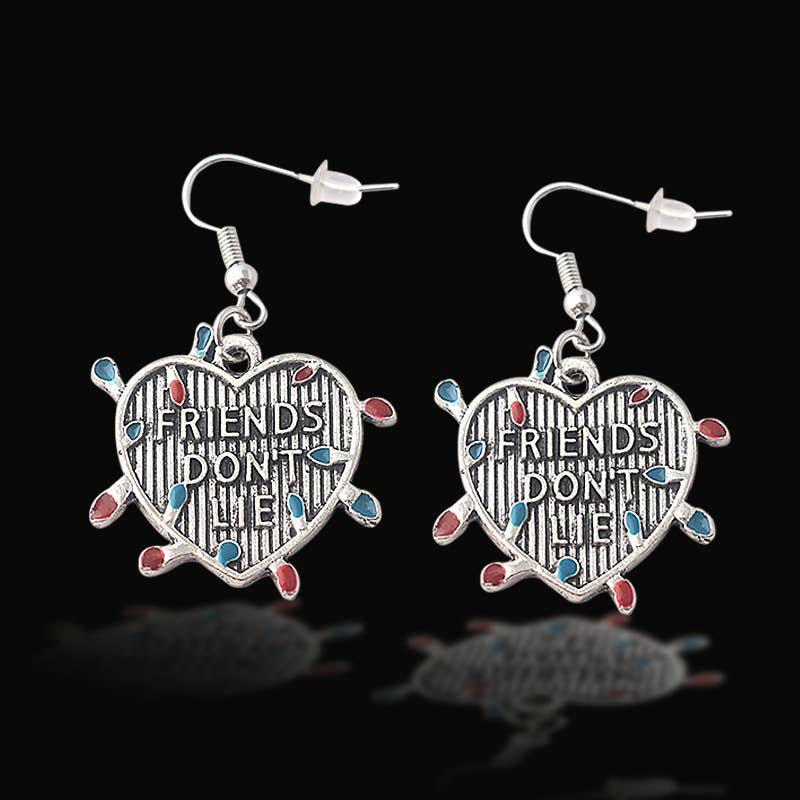 STRANGER THINGS FRIEND'S DON'T LIE Dangle Earrings