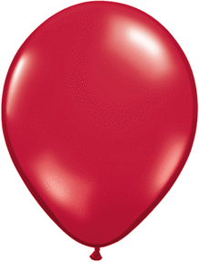 16in Helium Inflated Latex Balloon - Red