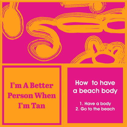 NAPKIN Beach  Beach Body | Funny Gift | Cocktail Napkin