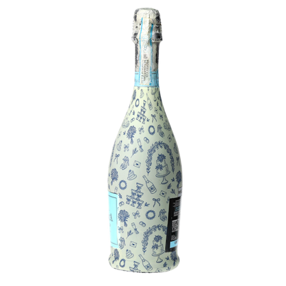 Beau Bottles Blue Wedding Toile- Prosecco Collection