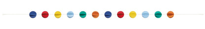 Classic Mini Honeycomb Ball Garland 7ft