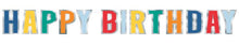 Happy Birthday Dots Foil Happy Birthday Letter Banner 7.25ft