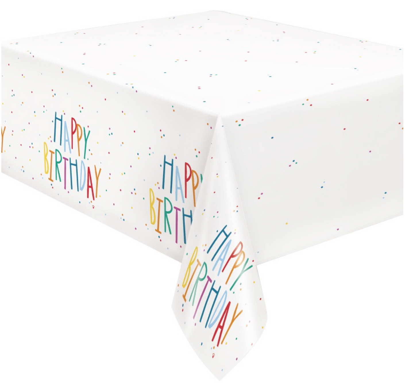 Birthday Mayhem Rectangular Plastic Table Cover 54in x 84in