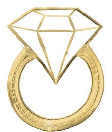 #608 Wedding Ring 30in Balloon