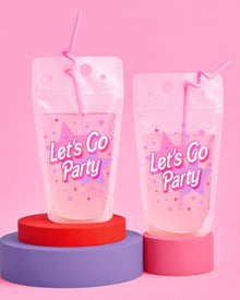 Pink Party Drink Pouches 16ct