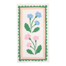 Floral Border Dinner Napkins 24ct