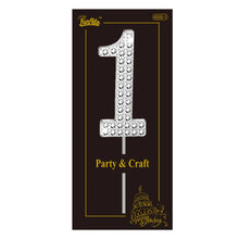 Rhinestone Number Cake Topper