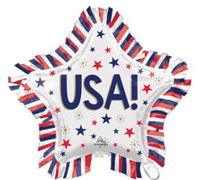 #S59 USA Star Fringe 28in Balloon