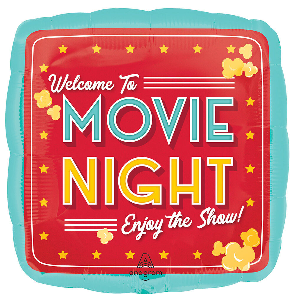 #482 Movie Night 17in Balloon