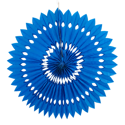 Blue and White Party Fan Set