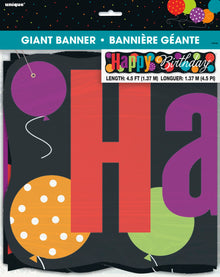 Birthday Cheer Giant Jointed Banner 4.5ft