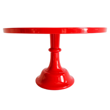 Red Melamine Pedestal Cake Stand