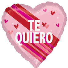 #444 Te Quiero Stripes on Stripes 17in Balloon