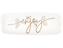 Elegant Thanksgiving Enjoy Plastic Serving Tray