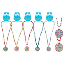 Birthday Necklaces 1ct - Assorted Colors