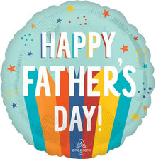 #S38B Father's Day Playful Stripes 18in Balloon