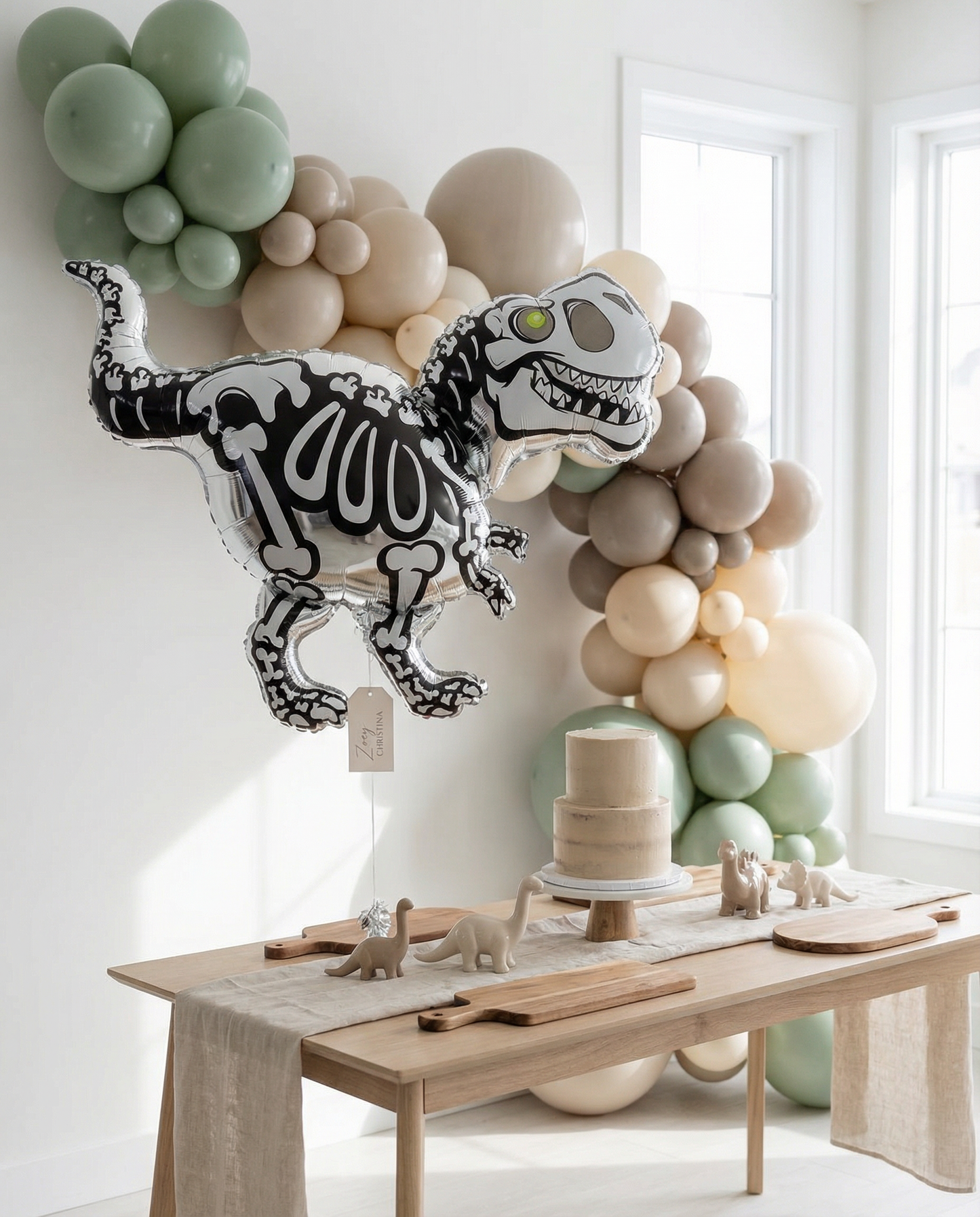 #400 Skeleton Dinosaur Foil Balloon