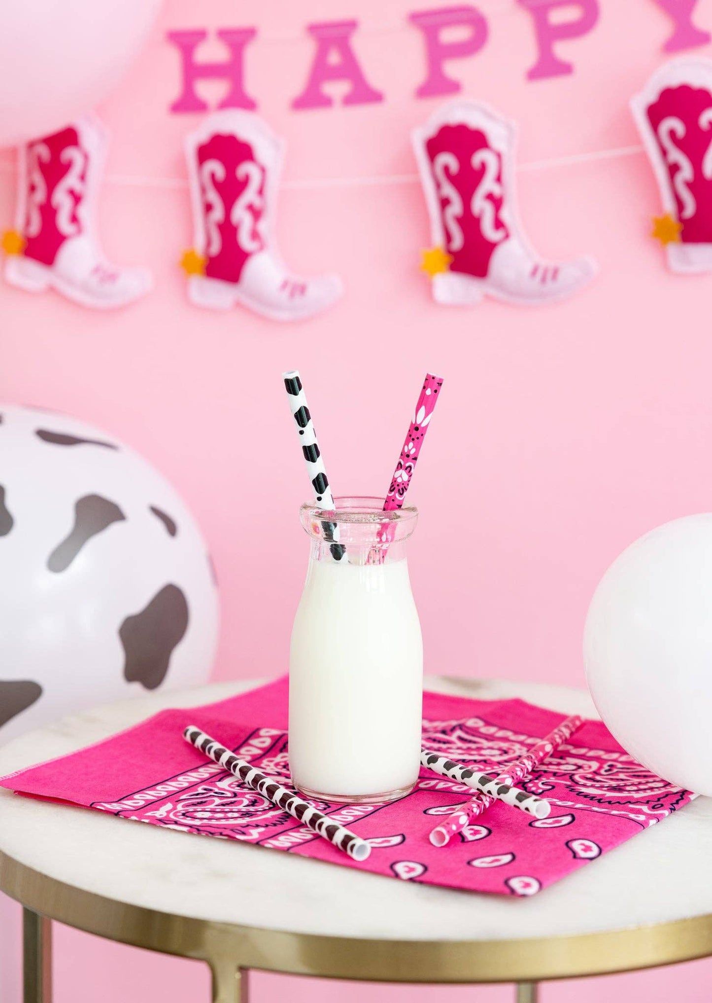 Cowgirl Reusable Straws 12ct