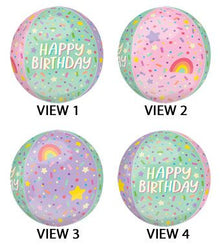 #067 Ice Cream Birthday Orbz Balloon